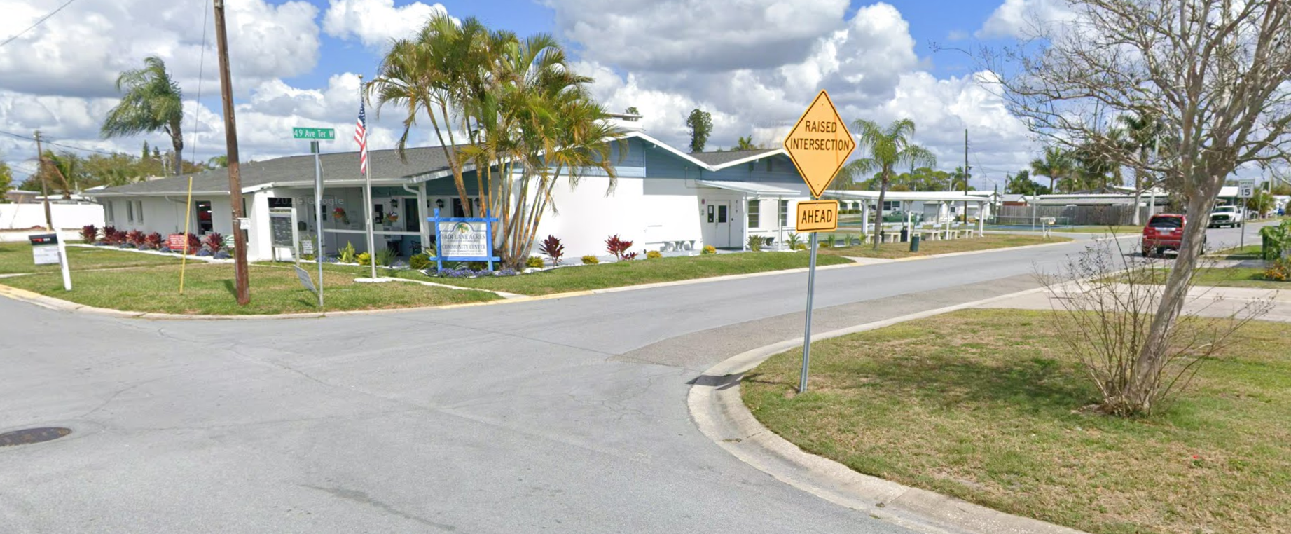 Fair Lane Acres MHP Bradenton entrance and streetscape