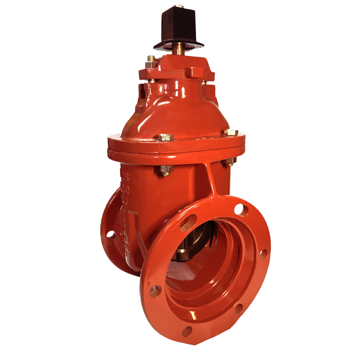 Red water line valve for community water system isolation and control